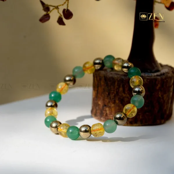 Citrine +green aventurine+ pyrite+ tiger eye - Image 2