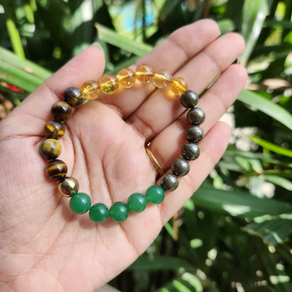 Citrine +green aventurine+ pyrite+ tiger eye - Image 4