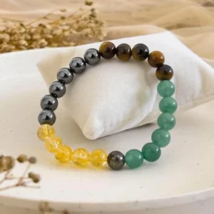 Citrine +green aventurine+ pyrite+ tiger eye